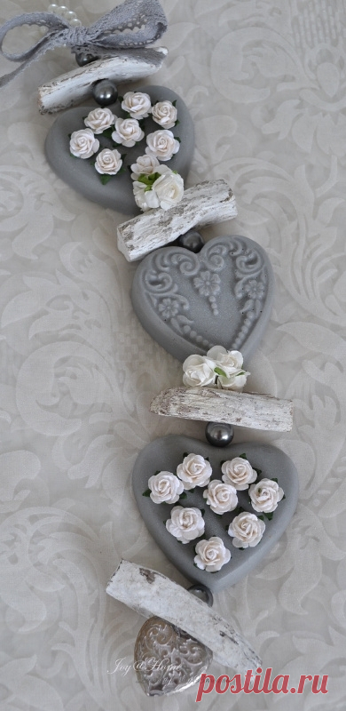 Zeepketting. Zeepharten, roosjes & hout in vele kleurtjes | Zeepslingers | Joy@home