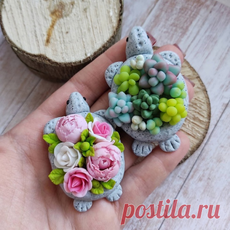 Броши-черепашки из полимерной глины 🌸🐢
Автор: Анастасия Паукова