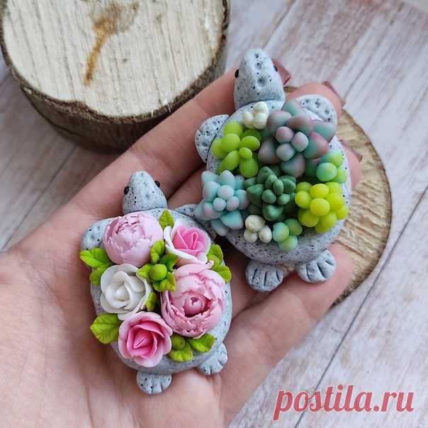 Броши-черепашки из полимерной глины 🌸🐢
Автор: Анастасия Паукова