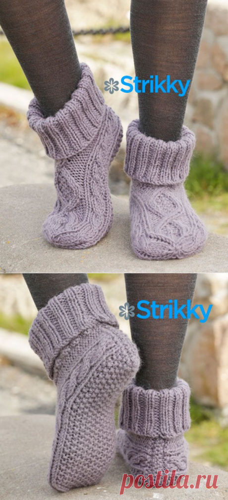 Домашние сапоги &quot;Celtic Dancer&quot; от Drops Design вязаные спицами