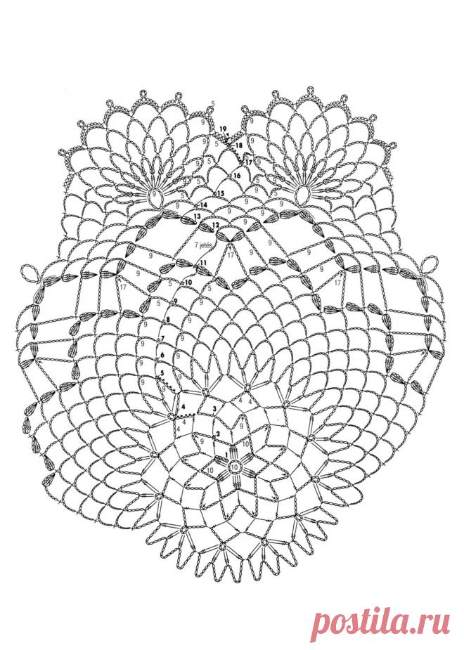 вязание крючком салфетки схемы для начинающих - Поиск в Google