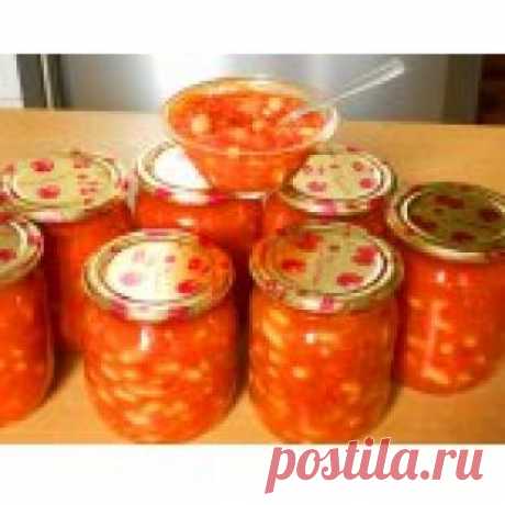 Фасоль под красным соусом Кулинарный рецепт