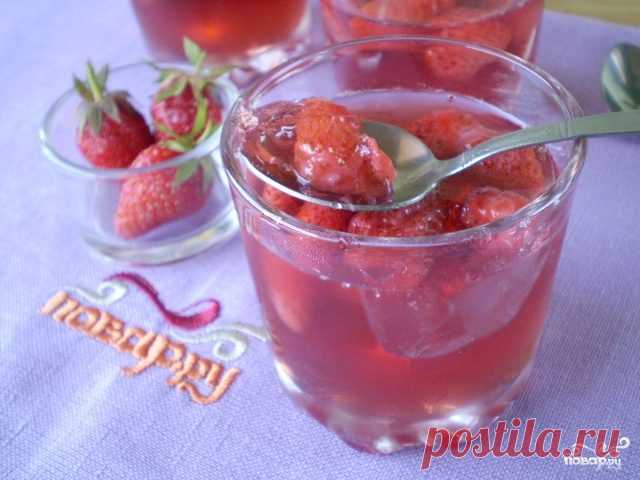Клубничное желе - пошаговый рецепт с фото на Повар.ру