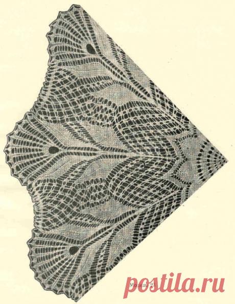 Скатерть связанная спацами.