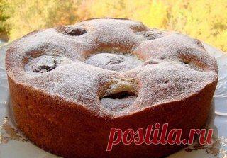 Яблочно-шоколадный пирог