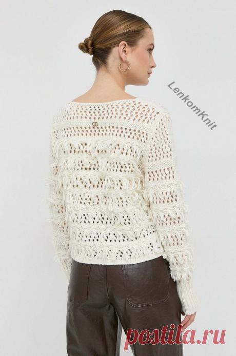 Вязаные новинки в молочно-белом цвете (со схемами) | Вязание спицами LenkomKnit | Дзен