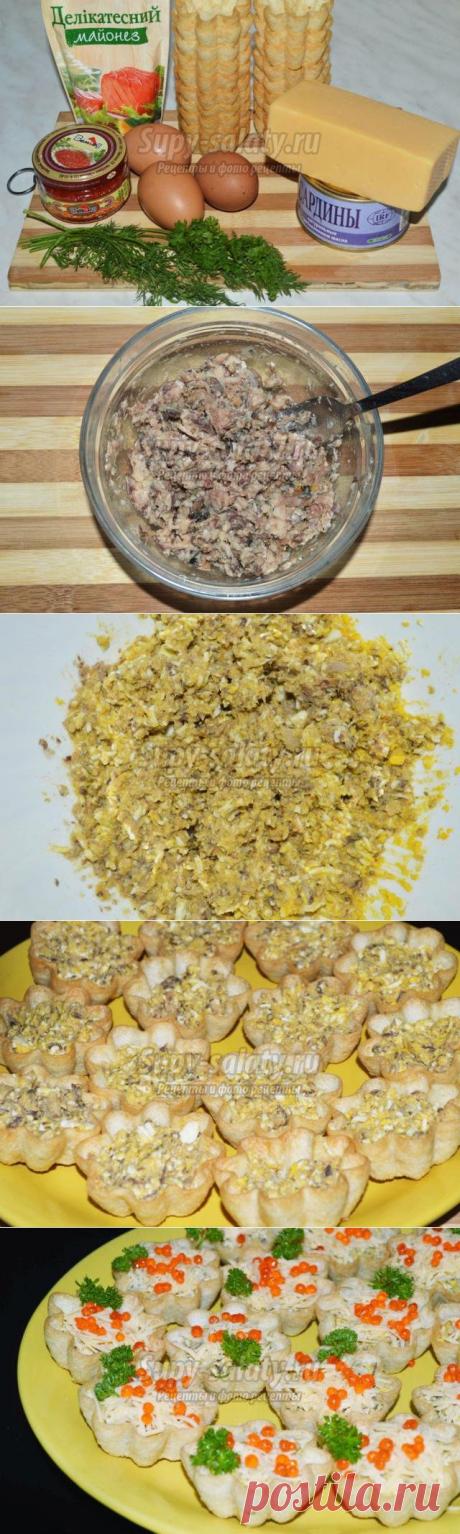 Корзинки с рыбным салатом. Рецепт с пошаговыми фото