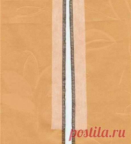 Притачивание потайной молнии