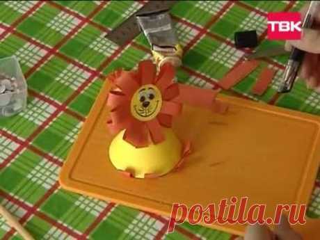 HAND MADE Игрушка из бумаги &quot;Лев&quot; - YouTube