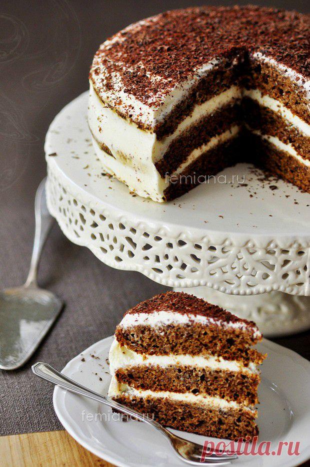 Торт с изюмом, орехами и сливочным кремом | FEMIANA