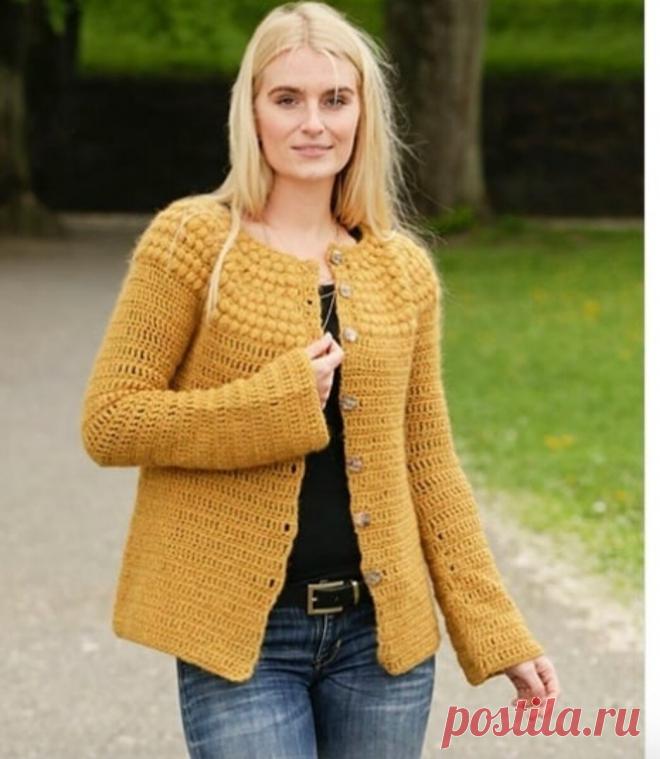 Облегчённые жакеты крючком + мастер-класс жгута 