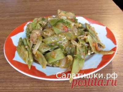 РЕЦЕПТ ПРОСТОГО ВКУСНОГО САЛАТА ИЗ СТРУЧКОВОЙ ФАСОЛИ | Рецепты вкусных салатов