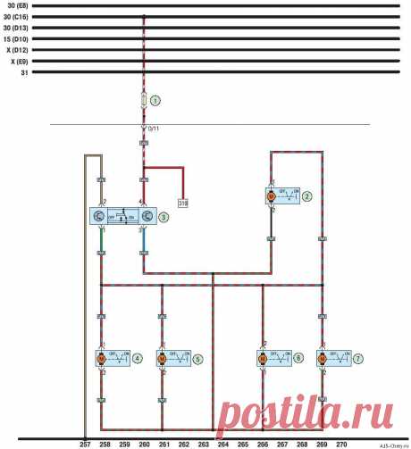 Электросхема центрального замка Чери Амулет Chery Amulet A15