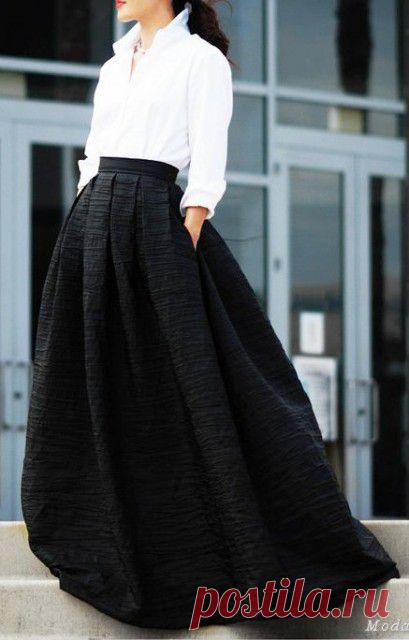 Уличный стиль лета 2015: модные образы с длинной юбкой