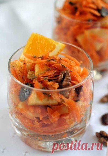 Сладкий салат из моркови.