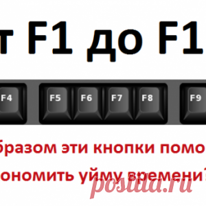 От F1 до F12: каким образом эти кнопки помогут Вам сэкономить уйму времени?