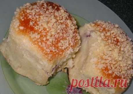 Лучшие кулинарные рецепты: Булочки с наполнителем и посыпкой