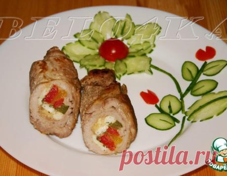 Цветок из огурца – кулинарный рецепт