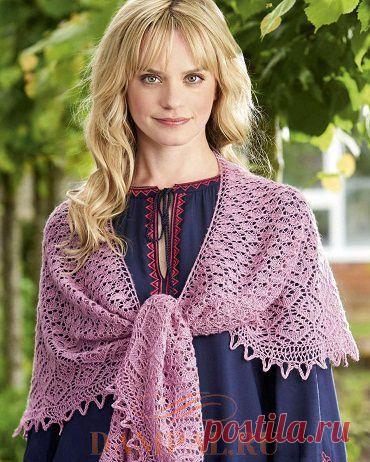 Ажурная шаль «Elowen» | DAMские PALьчики. ru