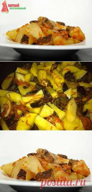 Рецепт: Жаркое из картошки с грибами | Первый Вегетарианский