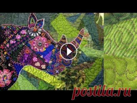 КАК СДЕЛАТЬ КАРТИНУ ИЗ ЛОСКУТКОВ/КРЕЙЗИ ПЭЧВОРК И ВЫШИВКА РОСКОШНЫЙ НОСОРОГ МАСТЕР КЛАСС - Лоскутное одеяло из футболок - Декоративные стежки - Лапки для схс хорошие и нехорошие - Купить лапку на Алике - МК Лоскутные витражи - МК Блок Изба...