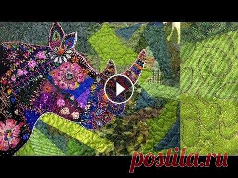 КАК СДЕЛАТЬ КАРТИНУ ИЗ ЛОСКУТКОВ/КРЕЙЗИ ПЭЧВОРК И ВЫШИВКА РОСКОШНЫЙ НОСОРОГ МАСТЕР КЛАСС - Лоскутное одеяло из футболок - Декоративные стежки - Лапки для схс хорошие и нехорошие - Купить лапку на Алике - МК Лоскутные витражи - МК Блок Изба...