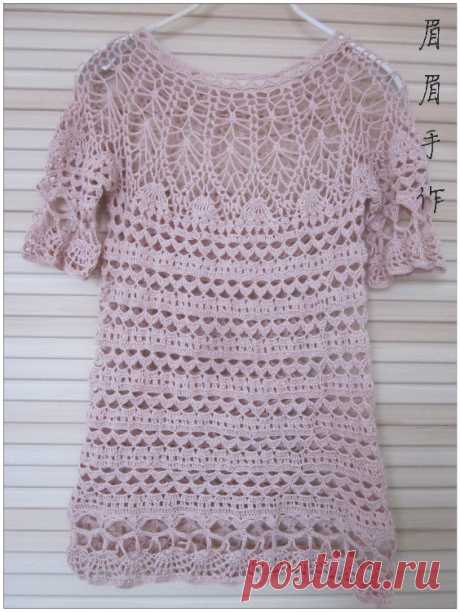 crochet lace blouse for ladies, crochet pattern | make handmade, crochet, craft