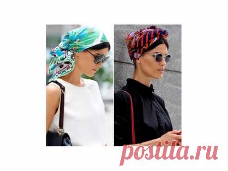 DIY Как красиво одеть платок/how to dress nice scarf - YouTube