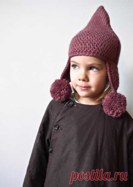 Тунисское вязание острые Pom Pom Hat | Перл Сохо - Создать