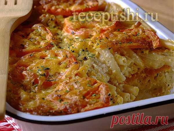 Запеченные макароны с сыром | Кулинарные рецепты с фото на Рецептыши.ру