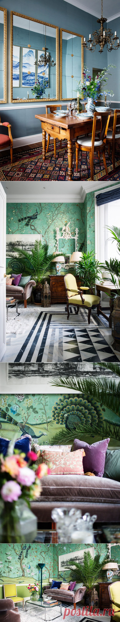 Как в сказке: квартира дочери создателя бренда обоев De Gournay в Лондоне | В темпі життя