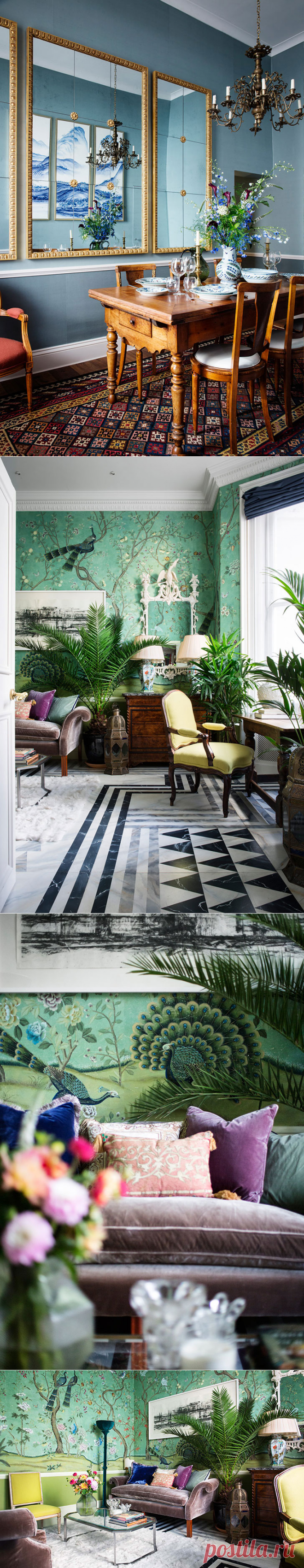 Как в сказке: квартира дочери создателя бренда обоев De Gournay в Лондоне | В темпі життя