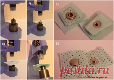 malta-handmade: Мастер-класс по установке металлофурнитуры с помощью пресса TEP-1
