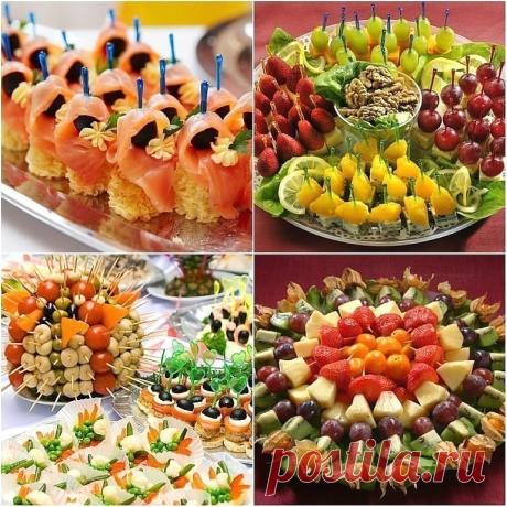 Как красиво украсить ваш стол холодными закусками