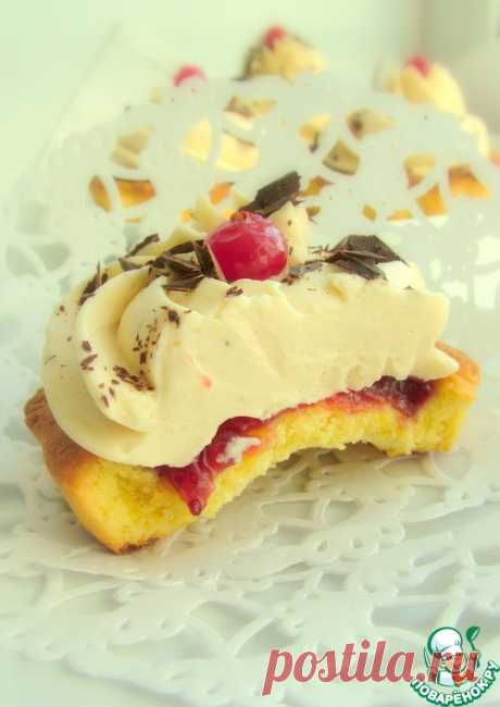 Песочные корзиночки с медовым кремом - кулинарный рецепт
