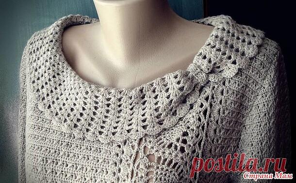 Элегантный костюм. Связано крючком!

От автора Ольги Микула (Страна Мам): Этот костюмчик я связала из Слонимской пряжи (30% шерсти, 70% акрила, 1600м в 100г). Использовалась ниточка в три сложения, крючок № 1,9. Расход пряжи для размера XL - 800 г.