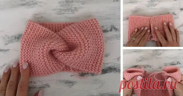 Простая и красивая повязка на голову — справится даже новичок - Своими руками - медиаплатформа МирТесен