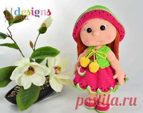 #вязание #игрушка #амигуруми #крючком
#рукоделие #творчество #декор #описание
#кукла #арбузик