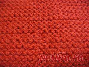 Лицевые петли и платочное вязание (уроки вязания) « Кладовочка
