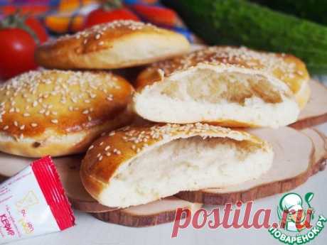 Лепёшки на кефире с кармашками - кулинарный рецепт