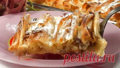 Пирог "Плиссе" - нежный, приготовленный из теста фило