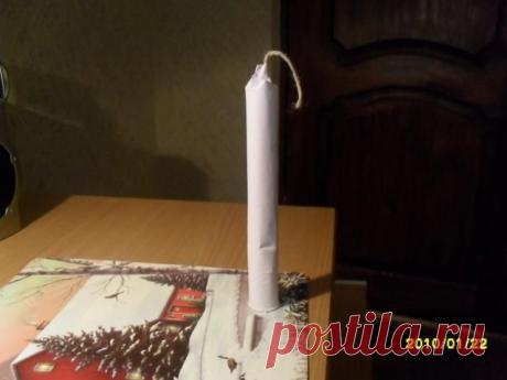 Фальшфейер с пламенем красного цвета своими руками