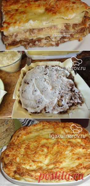 Классическая лазанья, рецепт пошаговый от Лиги Кулинаров. Рецепт классической лазаньи, рецепты Лиги Кулинаров.