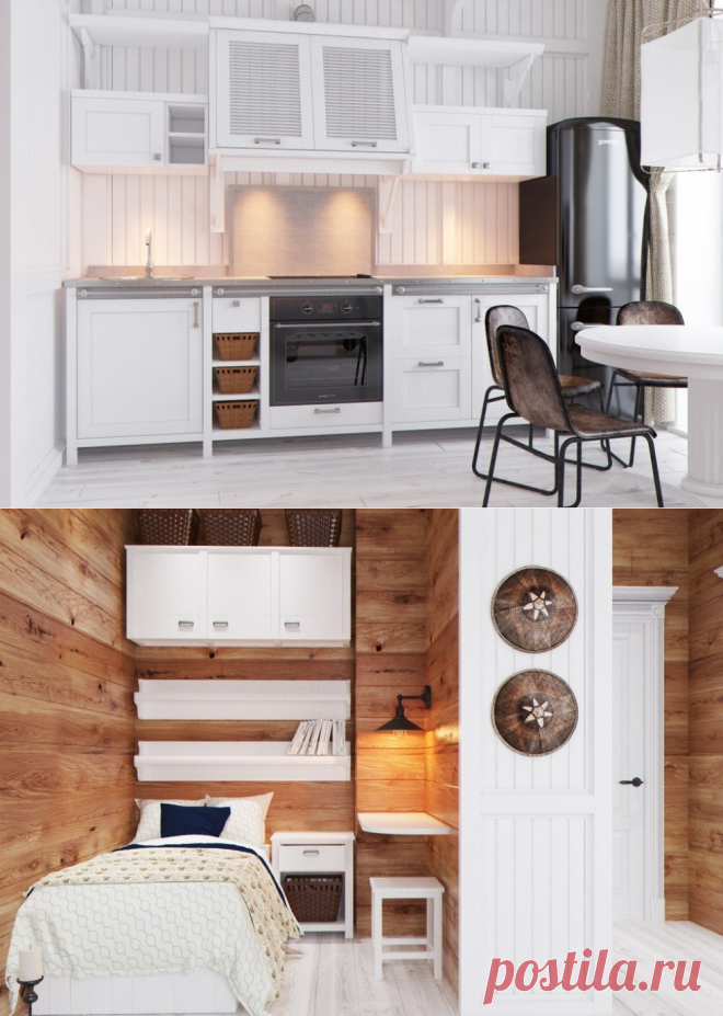 Квартира-студия 30 кв.м. в эко-лофте в Казани - Дизайн интерьеров | Идеи вашего дома | Lodgers