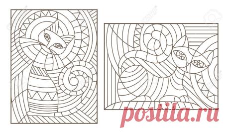 Stained glass flower patterns - Búsqueda de Google