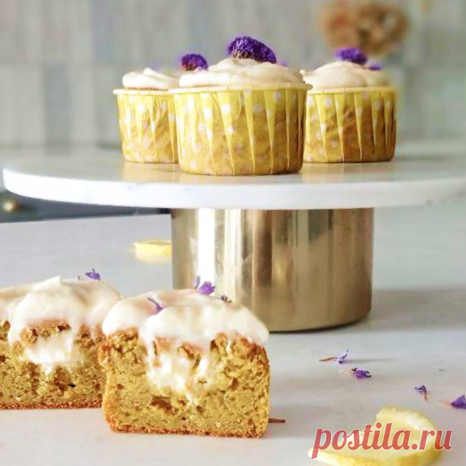 Это будет ваш любимый рецепт с лимоном! Капкейки. Без яиц, без глютена, без сахара | Awaken School – школа полезной выпечки Елены Богдановой | Яндекс Дзен