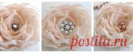 Цветы из шифона