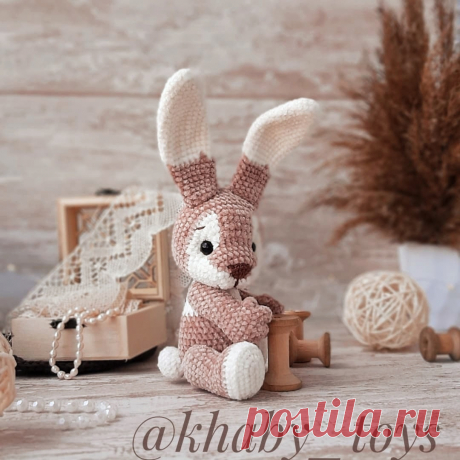 Зайка. Описание вязания.
Автор: khaby_toys