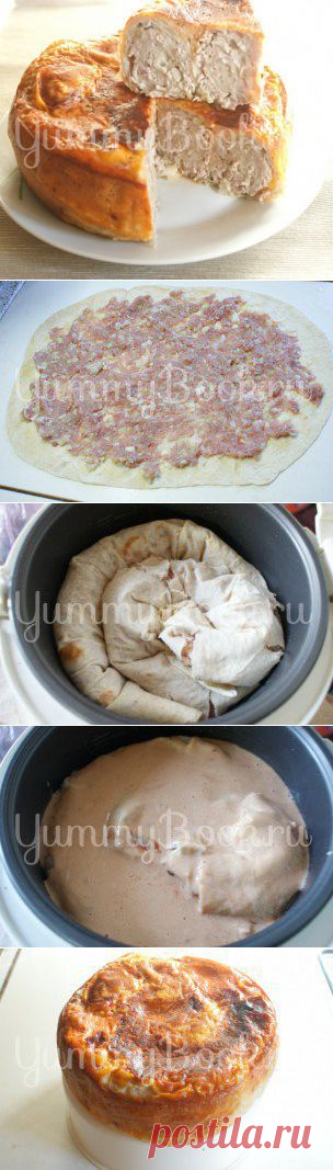 Пирог из лаваша с фаршем в мультиварке - пошаговый рецепт с фото