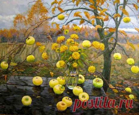 — Что же ещё у нас осталось? — спросил я.
— Яблоки на деревьях, золотой октябрь и наши мечты, 
— ответила она. 

Э.М. Ремарк
Худ. Екатерина Штуц